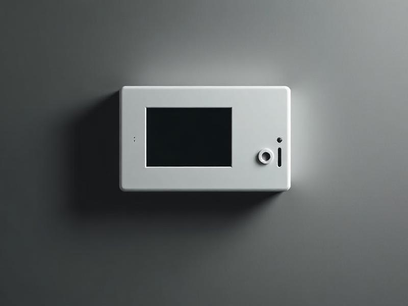 Video intercom system panel mounted on a wall